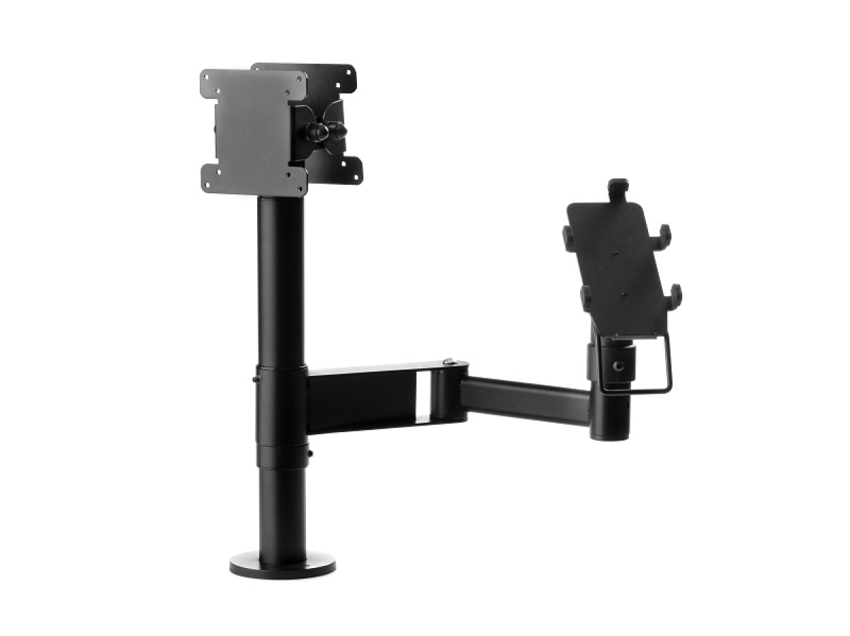 Double supports VESA avec bras articulé pour TPE datafono